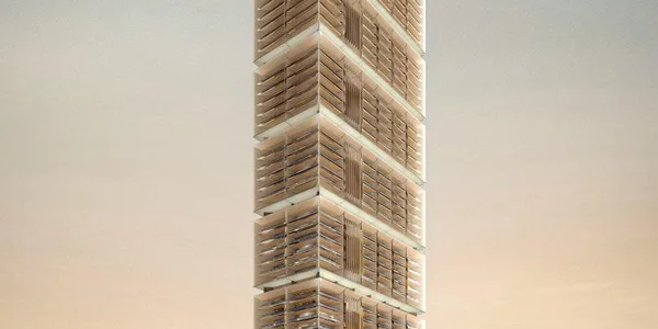 Новая высотная резиденция One by Binghatti с бассейнами и теннисным кортом в центральном районе Business Bay, Дубай, ОАЭ