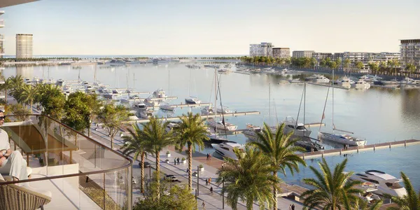 Новый жилой комплекс Porto View на берегу моря с бассейном, Port Rashid, Дубай, ОАЭ