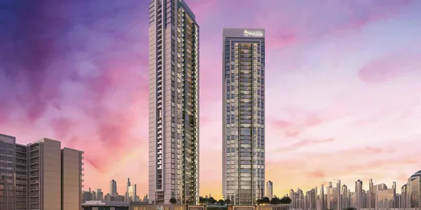 Новый комплекс меблированных апартаментов Maimoon Gardens с бассейном, водопадом и спортивными площадками, JVC, Дубай, ОАЭ