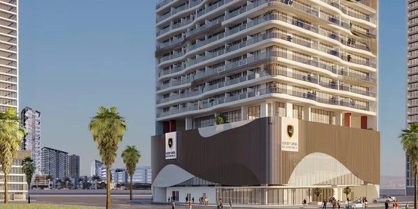 Новый комплекс Lucky Oasis Residence с бассейном-пляжем, клубом и мини-гольфом, JVC, Дубай, ОАЭ