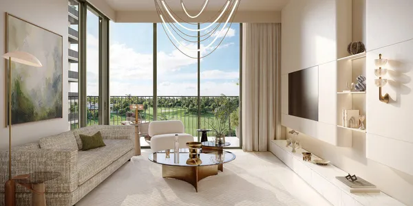 Таунхаусы в новой резиденции Golf Dale с полем для гольфа, бассейнами и клубом, рядом с международным аэропортом, Emaar South, Дубай, ОАЭ