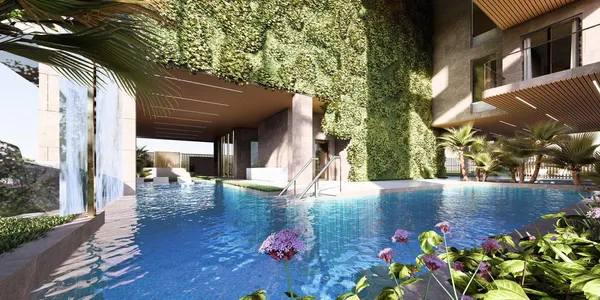 Новый комплекс меблированных апартаментов и пентхаусов Amazonia с бассейном и коворкингом, Al Jaddaf, Дубай, ОАЭ