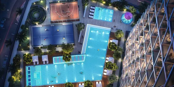 Новая резиденция Binghatti Haven с бассейном, спа и мини-гольфом, Dubai Sports City, Дубай, ОАЭ
