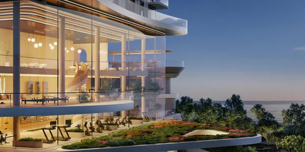 Двухуровневые апартаменты в новой резиденции Sensia с панорамными видами, бассейнами и коворкингами, Port Rashid, Дубай, ОАЭ