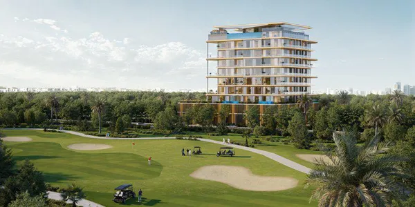 Новый комплекс Golf Grove с бассейном, панорамными видами и клубом, Dubai Production city, Дубай, ОАЭ