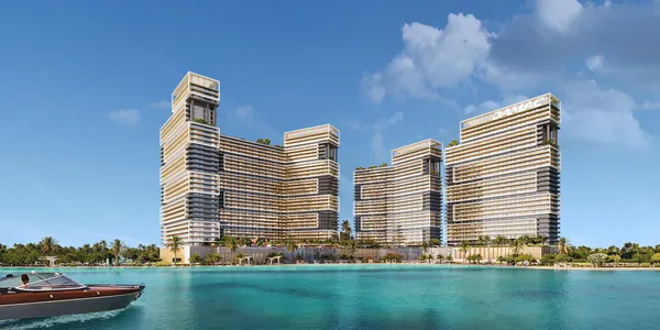 Новая резиденция у воды Seacrest с бассейном, собственным пляжем и оздоровительным центром, Dubai Maritime City, Дубай, ОАЭ