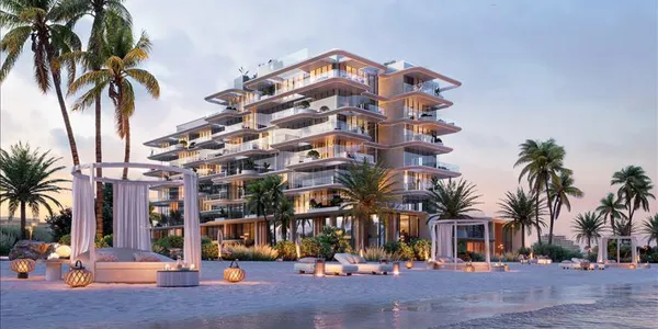Новый жилой комплекс Rena Townhouse с бассейном на крыше и прямым выходом на пляж, Dubai Islands, Дубай, ОАЭ