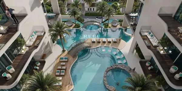 Новая резиденция Reef 998 с бассейном, парками и тренажерным залом, DLRC, Дубай, ОАЭ