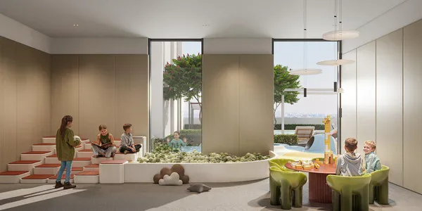 Новая резиденция S1LVA PARK с бассейнами рядом со школой, в зеленом районе JVT, Дубай, ОАЭ