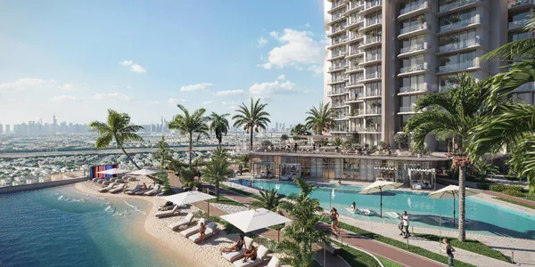 Новый комплекс меблированных апартаментов Voxa с бассейнами и мини-гольфом, JVT, Дубай, ОАЭ