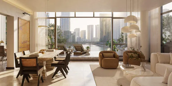 Новые дуплекс-апартаменты в комплексе с широким спектром услуг Residences Du Port, Дубай Марина, ОАЭ