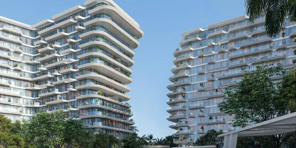 Новый жилой комплекс Passo с оздоровительным центром, панорамными бассейнами и садами на крыше в 250 метрах от пляжа, Palm Jumeirah, Дубай