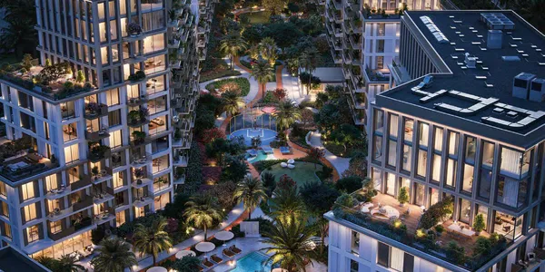 Новый проект Avenew 888 с бассейнами, ресторанами и коворкингом рядом с международным аэропортом, Dubai South, Дубай, ОАЭ