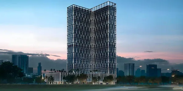 Новый проект Binghatti Vintage с бассейном, садами и круглосуточной охраной, Majan, Дубай, ОАЭ