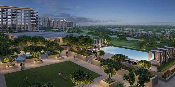 Новый проект Golf Hills с полем для гольфа и бассейнами рядом с международным аэропортом, Dubai South, Дубай, ОАЭ