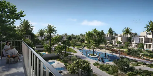 Новый комплекс вилл Ovelle The Valley с зелеными зонами и спортивными площадками, Al Yufrah 1б Дубай, ОАЭ