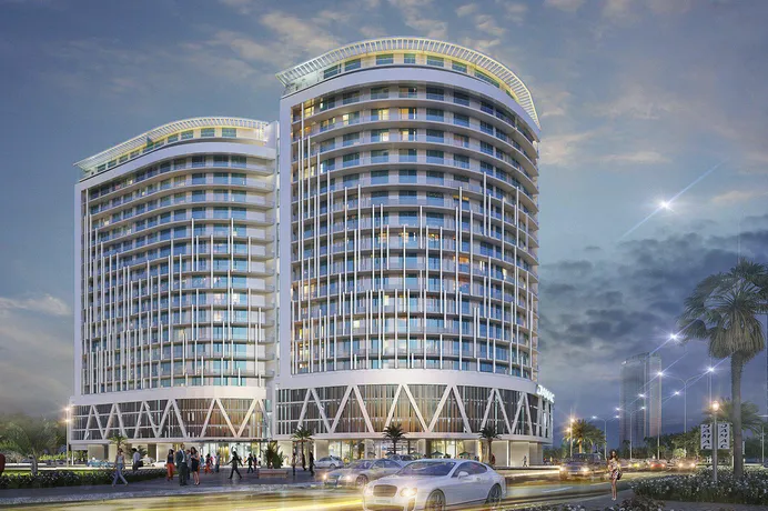 Элитная резиденция Majestine с бассейном и садами в центре района Business Bay, Дубай, ОАЭ