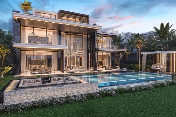 Элитные виллы в резиденции премиум класса Lagoons Venice с пляжем недалеко от автодрома и поло-клуба, район Damac Lagoons, Дубай, ОАЭ