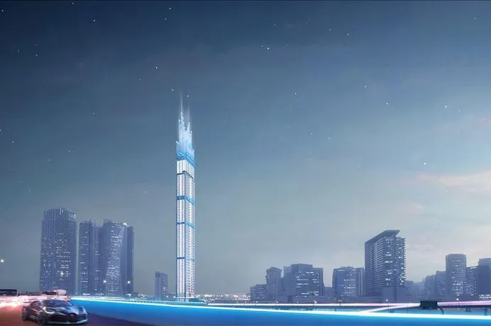 Элитная высотная резиденция Burj Binghatti Jacob с бассейном и спа-центром рядом с яхт-клубом, Business Bay, Дубай, ОАЭ