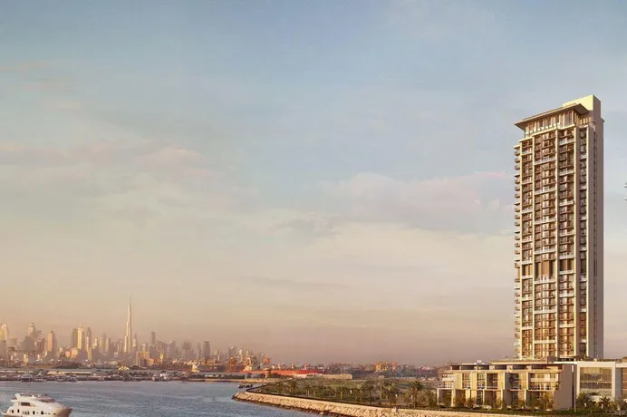 Новая резиденция на берегу моря Anwa Aria с бассейном и панорамным видом рядом с Джумейра-Бич, Maritime City, Дубай, ОАЭ