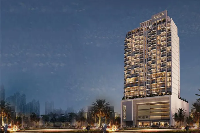 Новая резиденция North 43 с бассейном и ресторанами в центре района JVC, Дубай, ОАЭ