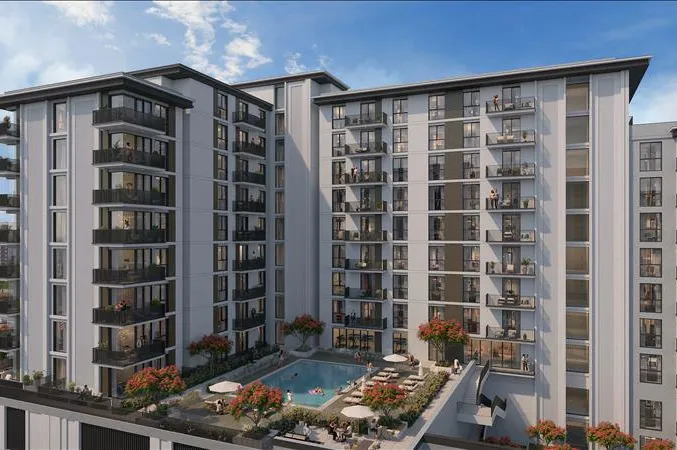 Новая резиденция Lexington с бассейном и спортивными площадками, Townsquare, Дубай, ОАЭ