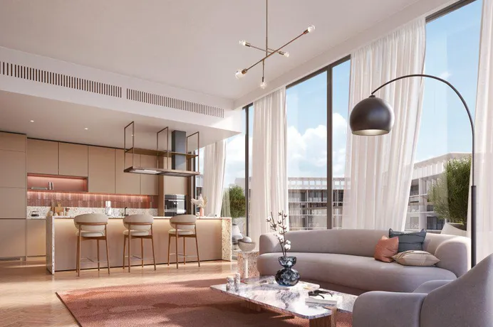 Новая резиденция Park Five с бассейном и коворкингом, Dubai Production city, Дубай, ОАЭ