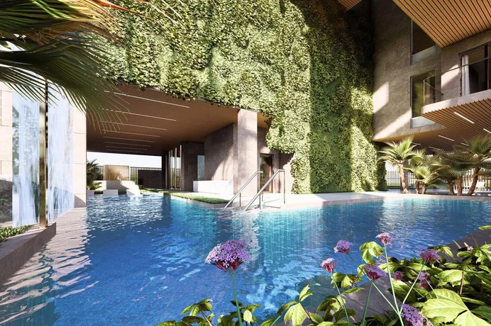 Новый комплекс меблированных апартаментов и пентхаусов Amazonia с бассейном и коворкингом, Al Jaddaf, Дубай, ОАЭ