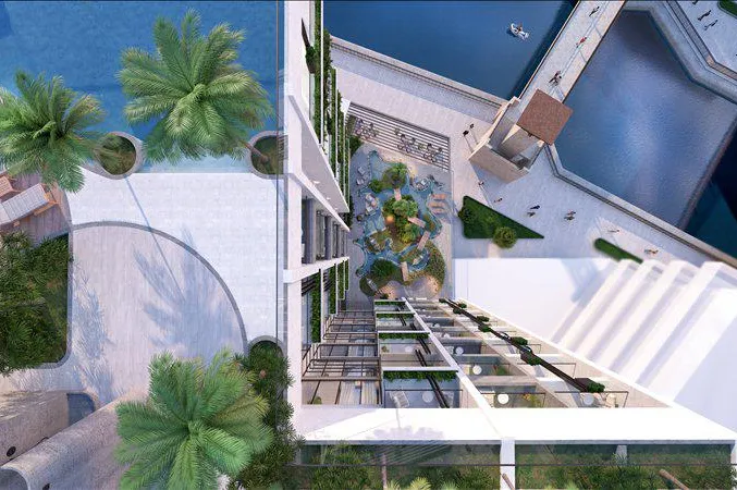 Новая резиденция Jaddaf Waterfront Lumiere Heights с бассейном, садами и панорамным видом рядом со станцией метро, Al Jadaf Waterfront, Дубай