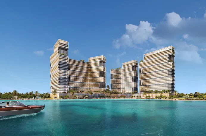 Новая резиденция у воды Seacrest с бассейном, собственным пляжем и оздоровительным центром, Dubai Maritime City, Дубай, ОАЭ