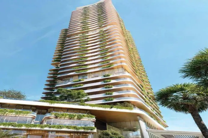 Двухуровневые апартаменты в новой резиденции Mural с бассейном, спа-комплексом и собственным пляжем, Dubai Maritime City, Дубай, ОАЭ