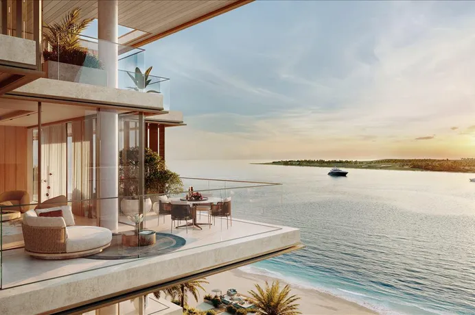 Роскошный пентхаус с садом и бассейном в новой резиденции Shoaq с прямым выходом на пляж, Dubai Islands, Дубай, ОАЭ