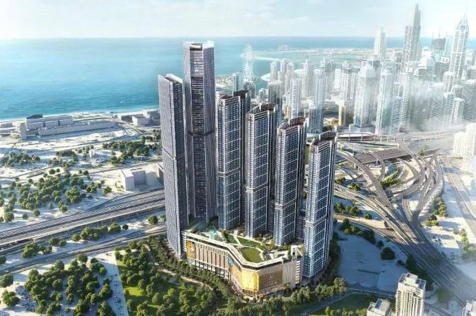 Самый высокий жилой комплекс Sobha Central The Horizon в районе Джумейра Лейк Тауэрс, Дубай, ОАЭ