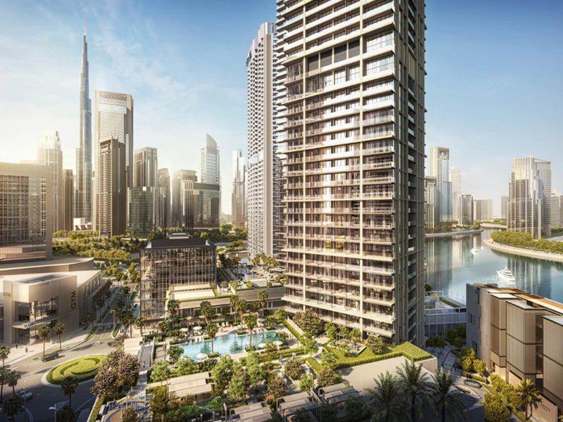 Двухкомнатная квартира в новой резиденции Peninsula Four с бассейнами, в центре района Business Bay, Дубай, ОАЭ